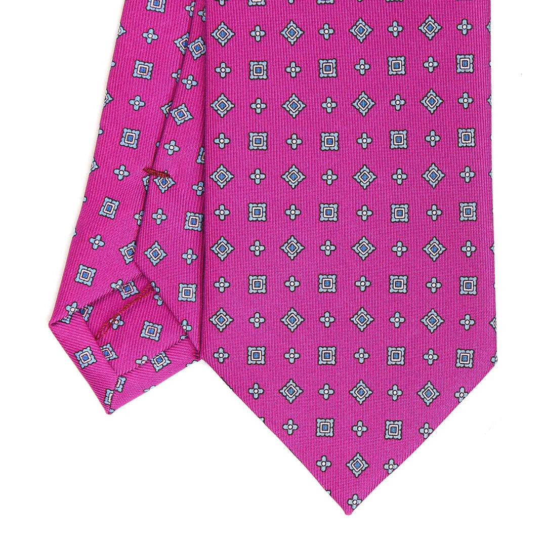 CRAVATTA SARTORIALE CLASSICA IN SETA FUCSIA