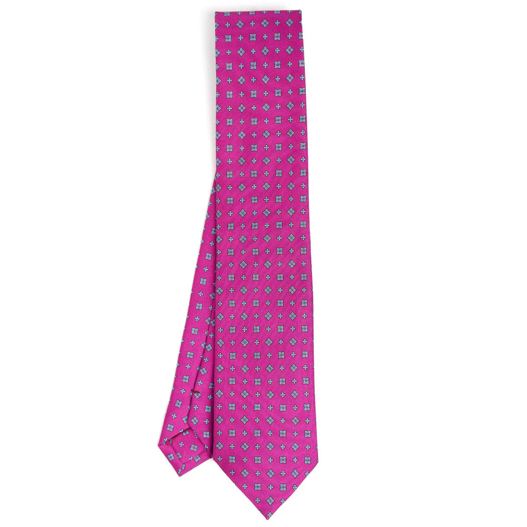 CRAVATTA SARTORIALE CLASSICA IN SETA FUCSIA